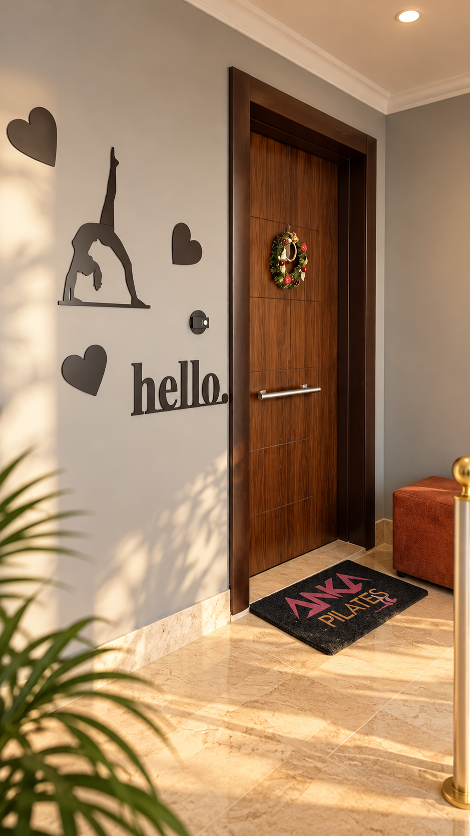 Anka Pilates Studios giriş kapısı ve karşılama alanı